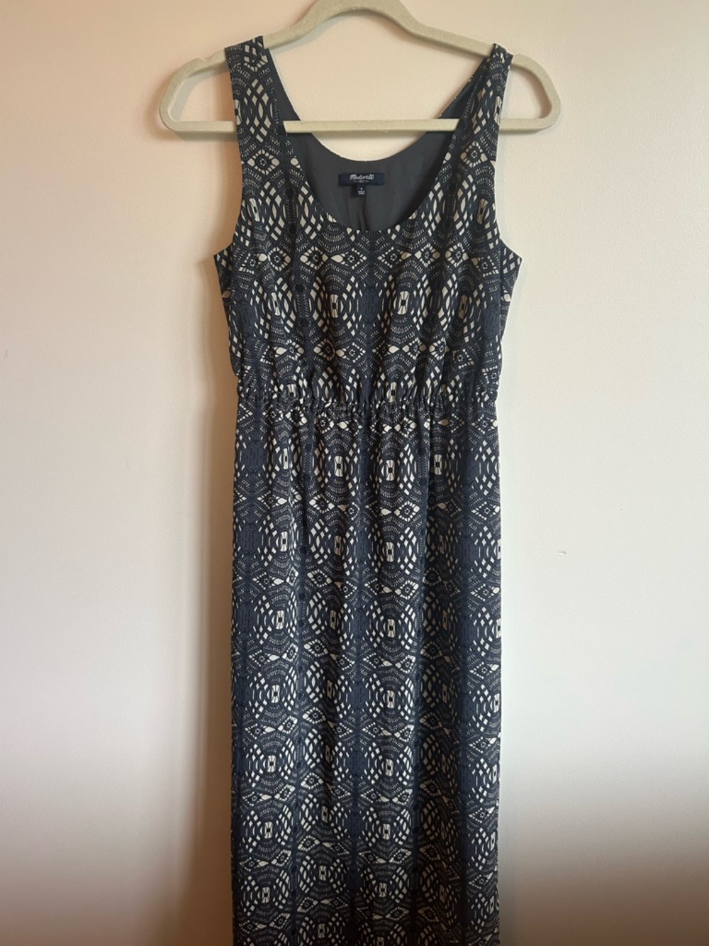 Madewell Geometric Ikat Print Sleeveless Maxi Dress - Size 4